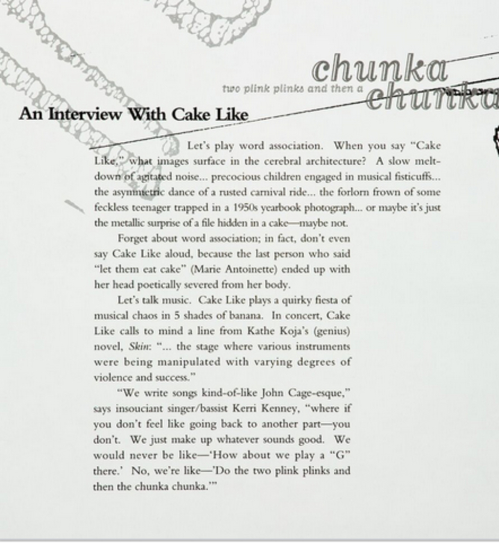 SOMA –– CAKE LIKE ARTICLE